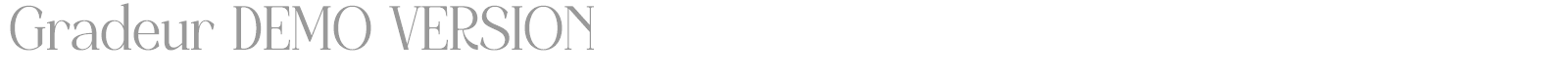 Gradeur font preview